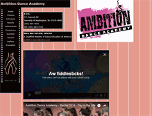 Tablet Screenshot of ambitiondanceacademy.com